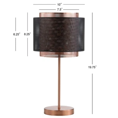 JONATHAN Y 19.7" Tribeca Metal Table Lamp (Includes LED Light Bulb) Copper - JONATHAN Y 3 JONATHAN Y 19.7" Tribeca Metal Table Lamp (Includes LED Light Bulb) Copper - JONATHAN Y - Image 3