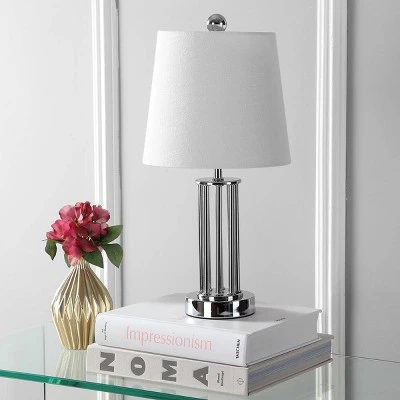 JONATHAN Y 18" Metal Lillian Mini Table Lamp (Includes LED Light Bulb) Silver - JONATHAN Y 2 JONATHAN Y 18" Metal Lillian Mini Table Lamp (Includes LED Light Bulb) Silver - JONATHAN Y - Image 2