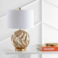 JONATHAN Y 24" Versailles Sphere Sea Shell Table Lamp (Includes LED Light Bulb) Gold - JONATHAN Y 4 JONATHAN Y 24" Versailles Sphere Sea Shell Table Lamp (Includes LED Light Bulb) Gold - JONATHAN Y -Desk Lamps sales shop unnamed file 3769