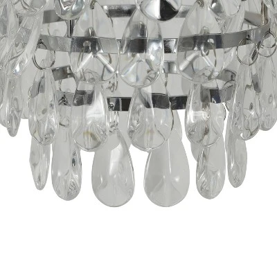 19.25" Crystal Dangles Desk Lamp Chrome - Decor Therapy 2 19.25" Crystal Dangles Desk Lamp Chrome - Decor Therapy - Image 2