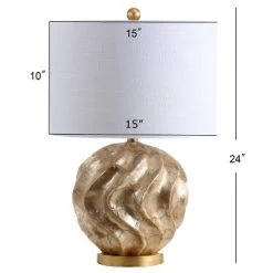JONATHAN Y 24" Versailles Sphere Sea Shell Table Lamp (Includes LED Light Bulb) Gold - JONATHAN Y 5 JONATHAN Y 24" Versailles Sphere Sea Shell Table Lamp (Includes LED Light Bulb) Gold - JONATHAN Y -Desk Lamps sales shop unnamed file 3770