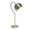Mid Century Curved Table Lamp with Dome Shade Antique Brass - Lalia Home