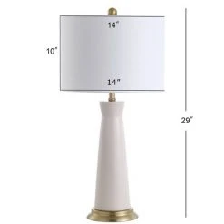 JONATHAN Y 29" Ceramic Hartley Column Table Lamp (Includes Energy Efficient Light Bulb) - JONATHAN Y Pink -Desk Lamps sales shop unnamed file 3798