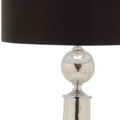 (Set of 2) 25.5" Mercury Crackle Glass Table Lamp Ivory/Silver (Includes CFL Light Bulb) - Safavieh -Desk Lamps sales shop unnamed file 3809