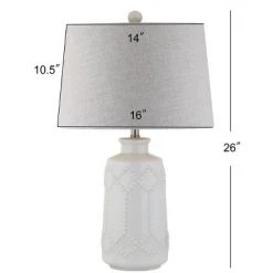 JONATHAN Y 26" Ceramic Alice Table Lamp (Includes LED Light Bulb) White - JONATHAN Y -Desk Lamps sales shop unnamed file 3821