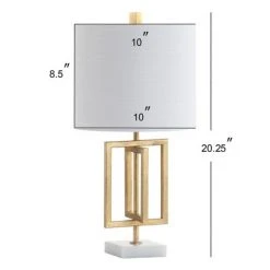 JONATHAN Y 20.25" Metal/Marble Anya Table Lamp (Includes LED Light Bulb) Gold - JONATHAN Y -Desk Lamps sales shop unnamed file 3831
