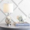 JONATHAN Y 20.5" Glass/Metal Lawrence Table Lamp (Includes LED Light Bulb) Silver - JONATHAN Y
