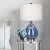 24" Table Lamp Blue (Includes LED Light Bulb) - Cresswell Lighting