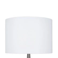 19" Modern Table Lamp Brushed Nickel (Includes LED Light Bulb) - Cresswell Lighting