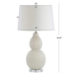 JONATHAN Y 28.25" Ceramic Thatcher Table Lamp (Includes Energy Efficient Light Bulb) - JONATHAN Y Gray -Desk Lamps sales shop unnamed file 3849