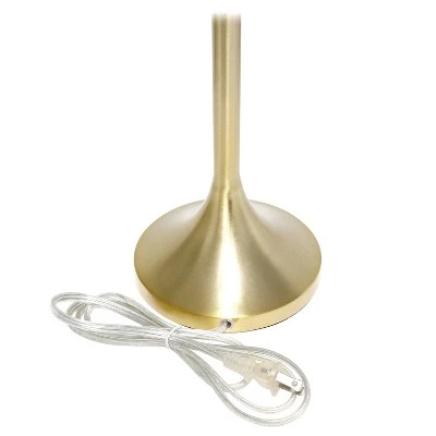 Tapered Desk Lamp with Fabric Drum Shade White - Simple Designs 7 Tapered Desk Lamp with Fabric Drum Shade White - Simple Designs - Image 7