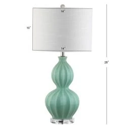 JONATHAN Y 28" Glass Faye Table Lamp (Includes LED Light Bulb) Green - JONATHAN Y 5 JONATHAN Y 28" Glass Faye Table Lamp (Includes LED Light Bulb) Green - JONATHAN Y -Desk Lamps sales shop unnamed file 3887