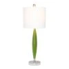 Stylus Table Lamp with Fabric Shade Green - Lalia Home