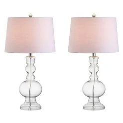 JONATHAN Y 28.5" (Set of 2) Genie Glass Table Lamps (Includes LED Light Bulb) - JONATHAN Y Navy 11 JONATHAN Y 28.5" (Set of 2) Genie Glass Table Lamps (Includes LED Light Bulb) - JONATHAN Y Navy -Desk Lamps sales shop unnamed file 3915