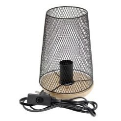 Wired Mesh Uplight Table Lamp Black - Simple Designs -Desk Lamps sales shop unnamed file 393