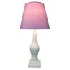 22" Polyresin Table Lamp with Silk Shade - Creative Motion Industries Pink