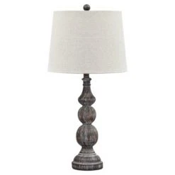 Set of 2 Mair Table Lamps Antique Black - Signature Design by Ashley