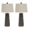 Set of 2 Sinda Table Lamps Gray - Signature Design by Ashley
