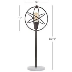 JONATHAN Y 26.5" Metal Atomic Caged Edison Bulb Table Lamp (Includes LED Light Bulb) Black - JONATHAN Y -Desk Lamps sales shop unnamed file 4022