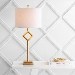 JONATHAN Y 30.75" Metal/Resin Juno Table Lamp (Includes LED Light Bulb) Gold - JONATHAN Y