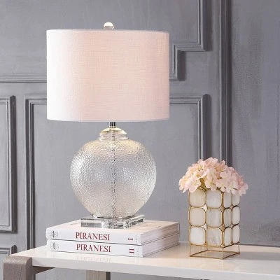 JONATHAN Y 24" Glass/Crystal Avery Table Lamp (Includes LED Light Bulb) Clear - JONATHAN Y 1 JONATHAN Y 24" Glass/Crystal Avery Table Lamp (Includes LED Light Bulb) Clear - JONATHAN Y