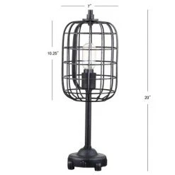 JONATHAN Y 20" Metal Odette Industrial Table Lamp (Includes Light Bulb) Black - JONATHAN Y -Desk Lamps sales shop unnamed file 4049