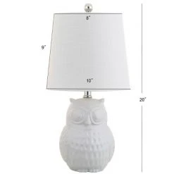 JONATHAN Y 20.5" Ceramic Hoot Mini Table Lamp (Includes LED Light Bulb) White - JONATHAN Y 5 JONATHAN Y 20.5" Ceramic Hoot Mini Table Lamp (Includes LED Light Bulb) White - JONATHAN Y -Desk Lamps sales shop unnamed file 4052