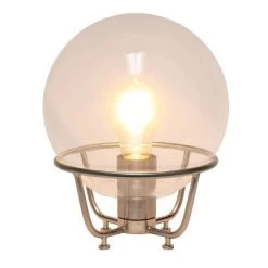 Old World Globe Glass Table Lamp Black - Lalia Home