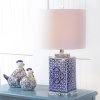 JONATHAN Y 23" Choi Chinoiserie Table Lamp (Includes LED Light Bulb) Blue - JONATHAN Y