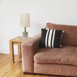 Concrete Table Lamp with Linen Shade Antique Brass - Lalia Home -Desk Lamps sales shop unnamed file 4083