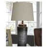 Norbert Metal Set Of 2 Table Lamp Gray - Signature Design by Ashley