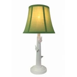 22" Polyresin Table Lamp with Butterfly Shade - Creative Motion Industries Green