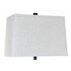 Liam Traditional Poly Resin and Metal Table Lamp with Shade Off White - StyleCraft