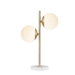 Ink+Ivy Holloway Table Lamp White/Gold