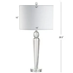 JONATHAN Y 28.5" Crystal Elizabeth Table Lamp (Includes LED Light Bulb) Clear - JONATHAN Y -Desk Lamps sales shop unnamed file 4151