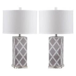 Pachio Table Lamp (Set of 2) - Safavieh Gray 10 Pachio Table Lamp (Set of 2) - Safavieh Gray -Desk Lamps sales shop unnamed file 4177