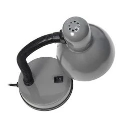 Basic Metal Desk Lamp with Flexible Hose Neck - Simple Designs Gray -Desk Lamps sales shop unnamed file 424