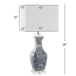JONATHAN Y 28" Ceramic/Crystal May Table Lamp (Includes LED Light Bulb) Blue - JONATHAN Y -Desk Lamps sales shop unnamed file 4253