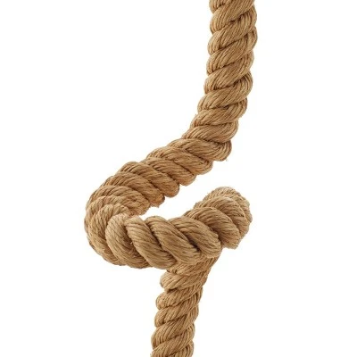 Olivia & May 29" Coastal Abaca Rope and Iron Bent Neck Task Lamp - Olivia & May 5 Olivia & May 29" Coastal Abaca Rope and Iron Bent Neck Task Lamp - Olivia & May - Image 5