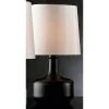 17.25" Modern Metal Table Lamp with Touch Sensor - Ore International Black