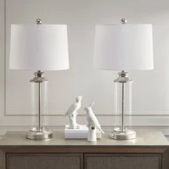 510 Design (Set of 2) 25.75" Clarity Table Lamp Silver -Desk Lamps sales shop unnamed file 4318