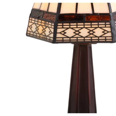 JONATHAN Y 12" Carter Tiffany Style Table Lamp (Includes LED Light Bulb) Bronze - Jonathan Y 3 JONATHAN Y 12" Carter Tiffany Style Table Lamp (Includes LED Light Bulb) Bronze - Jonathan Y - Image 3