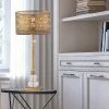 28" 1-Light Bryar Buffet Table Lamp Brass/Crystal - River of Goods