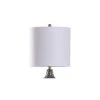 Rochford Textured Glass Table Lamp with Drum Shade Antique Brass - StyleCraft