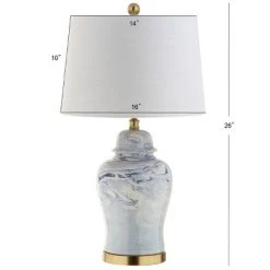JONATHAN Y 26" Ceramic Wallace Table Lamp (Includes LED Light Bulb) Blue - JONATHAN Y 5 JONATHAN Y 26" Ceramic Wallace Table Lamp (Includes LED Light Bulb) Blue - JONATHAN Y -Desk Lamps sales shop unnamed file 4373