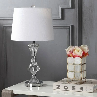 JONATHAN Y 25" Crystal Riley Table Lamp (Includes LED Light Bulb) Clear - JONATHAN Y 2 JONATHAN Y 25" Crystal Riley Table Lamp (Includes LED Light Bulb) Clear - JONATHAN Y - Image 2