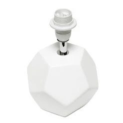 Round Prism Mini Table Lamp with Matching Fabric Shade White - Simple Designs -Desk Lamps sales shop unnamed file 438