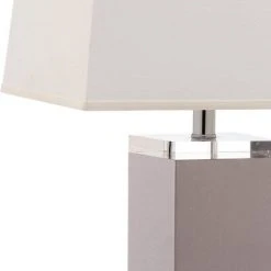 Set of 2 Deco Table Lamp (Includes LED Light Bulb) Gray - Safavieh -Desk Lamps sales shop unnamed file 4383