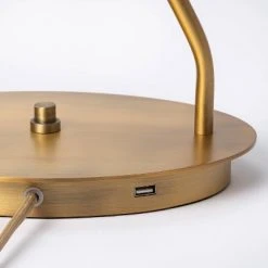 Threshold Designed W/Studio McGee Dual Head Metal Desk Lamp (Includes LED Light Bulb) Brass - Threshold™ designed with Studio McGee -Desk Lamps sales shop unnamed file 44