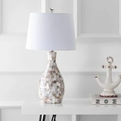 JONATHAN Y 26.5" Verna Seashell Table Lamp (Includes LED Light Bulb) Beige - JONATHAN Y 4 JONATHAN Y 26.5" Verna Seashell Table Lamp (Includes LED Light Bulb) Beige - JONATHAN Y -Desk Lamps sales shop unnamed file 4448